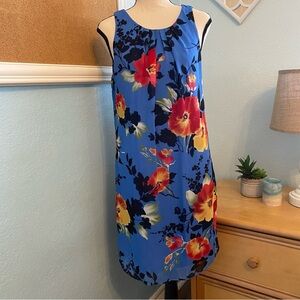 Signature by Robbie Bee Floral Sleeveless Dress Sz 8P (cl)